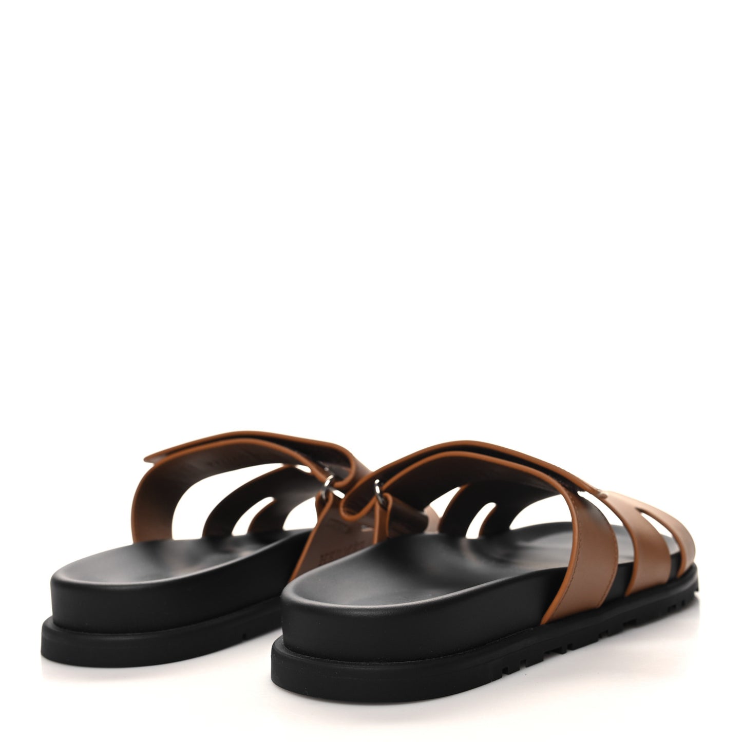 Calfskin Mens Chypre Sandals 40.5 Naturel
