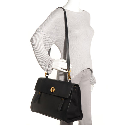Saint Laurent Calfskin Large Muse Two Black 2 of 9