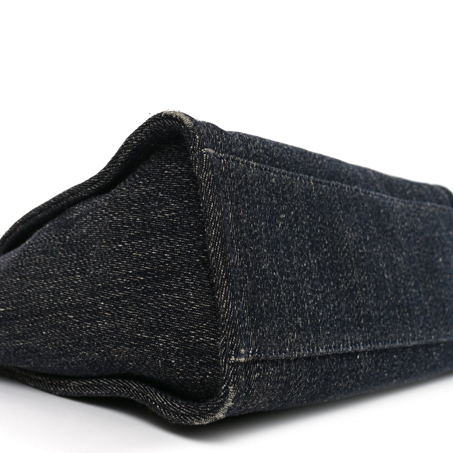 Denim Small Deauville Tote Dark Blue White Blue White