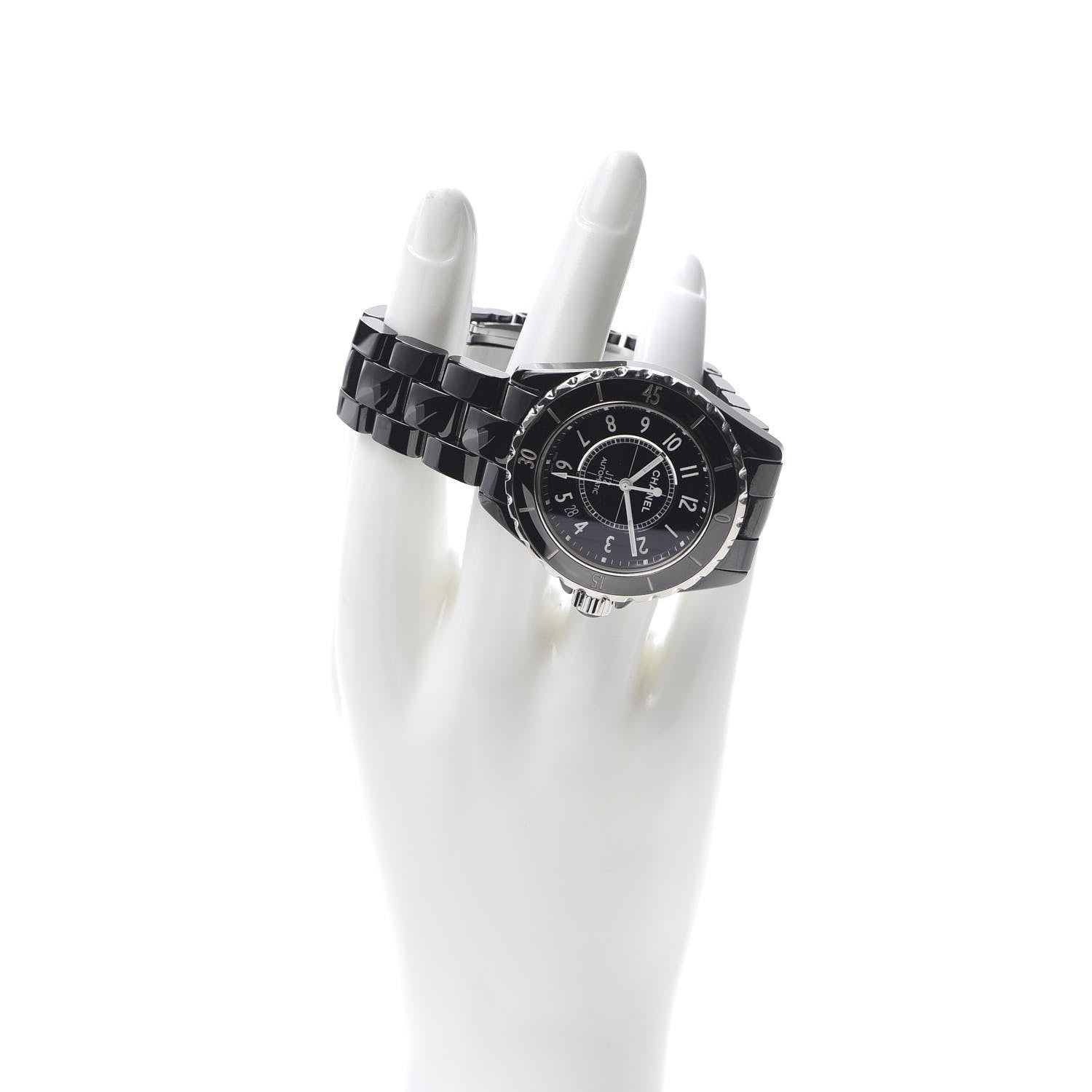 Chanel Stainless Steel Ceramic 41mm J12 Automatic Watch Black 2 of 7