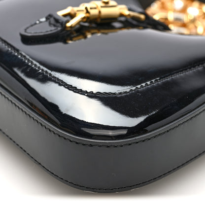 Gucci Patent Mini Jackie 1961 Crystal Hobo Black 9 of 9