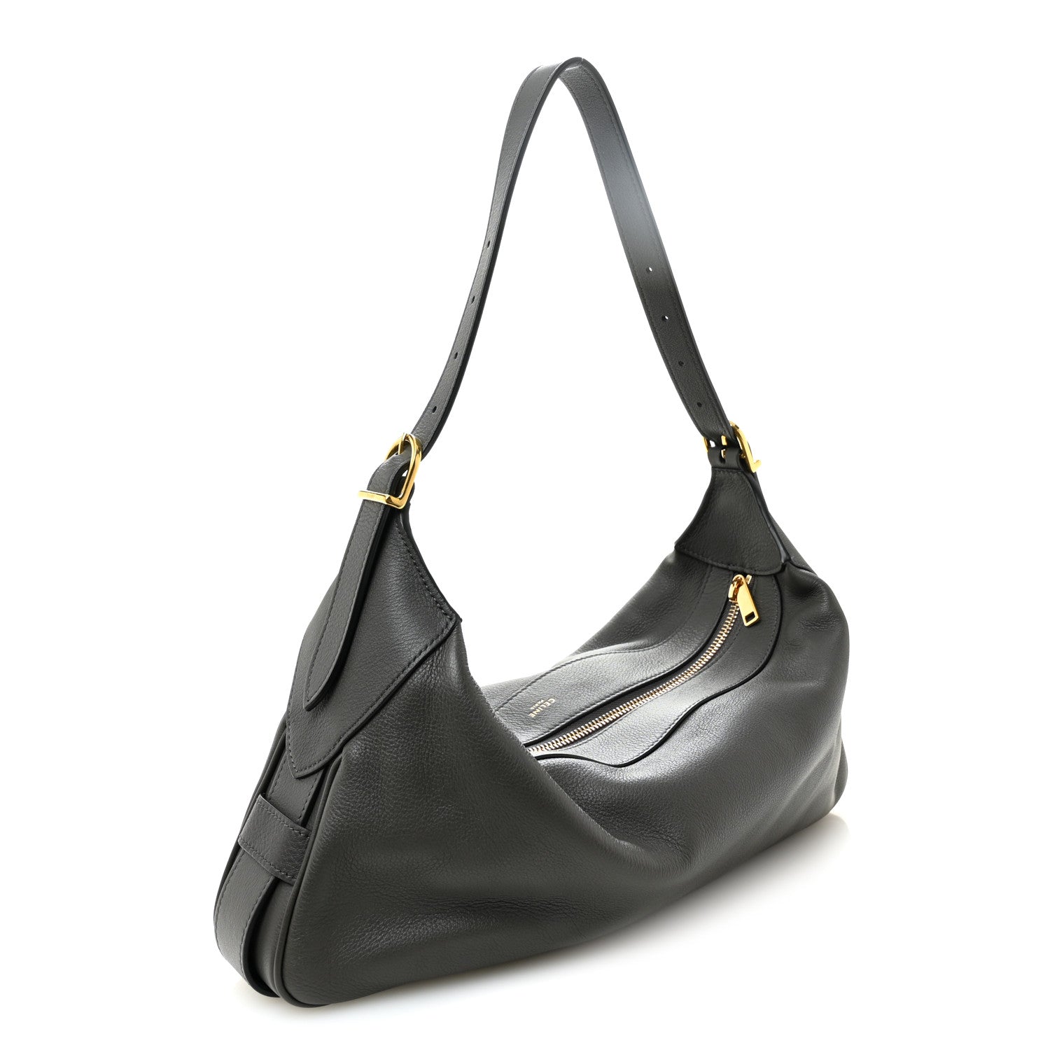 Celine Supple Calfskin Medium Romy Shoulder Bag Grey 3 of 9