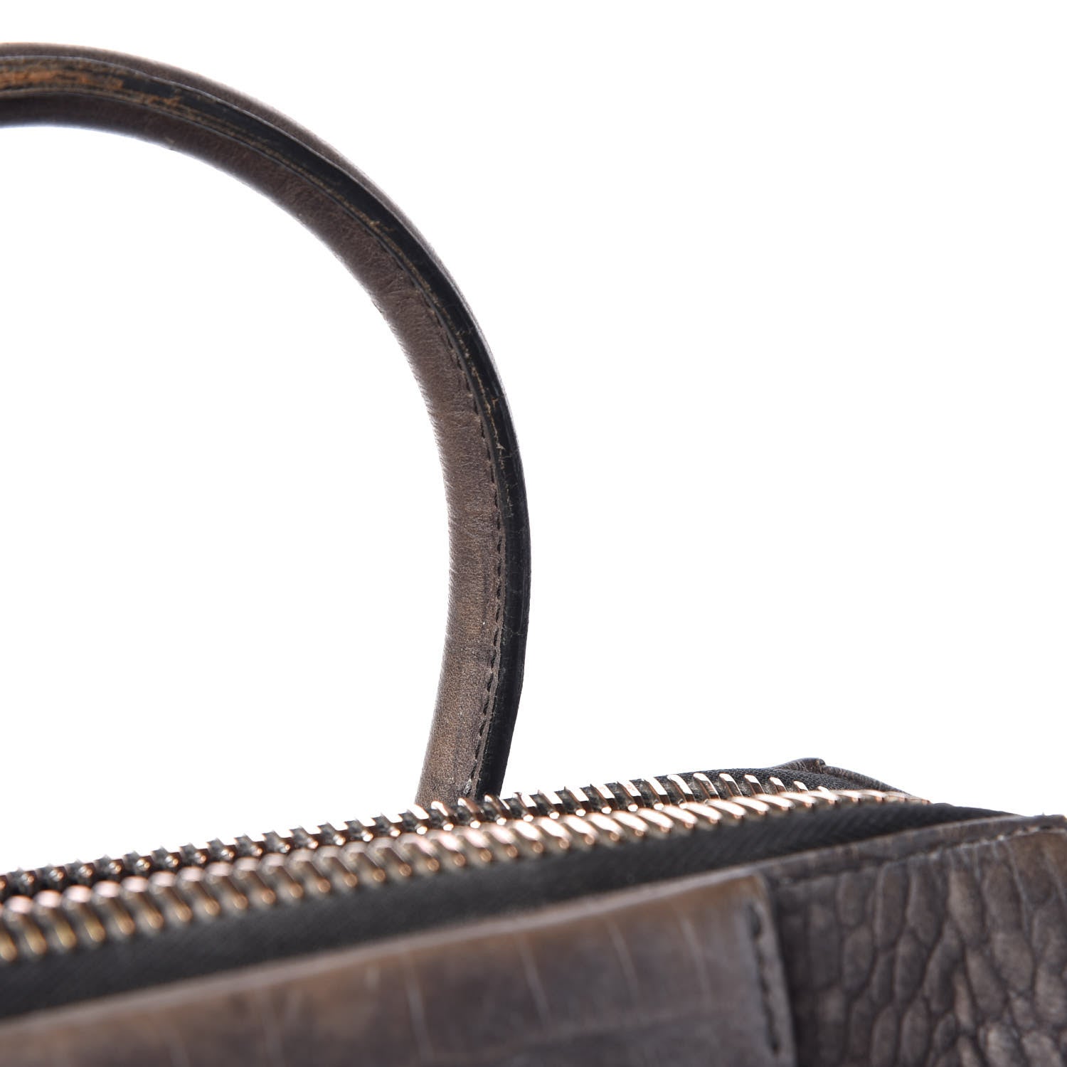 Givenchy Nubuck Crocodile Embossed Medium Antigona Washed Black 28 of 35