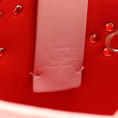 Christian Louboutin Calfskin Empire Spike Studded Mini North South Cabata Tote Rosy 6 of 10