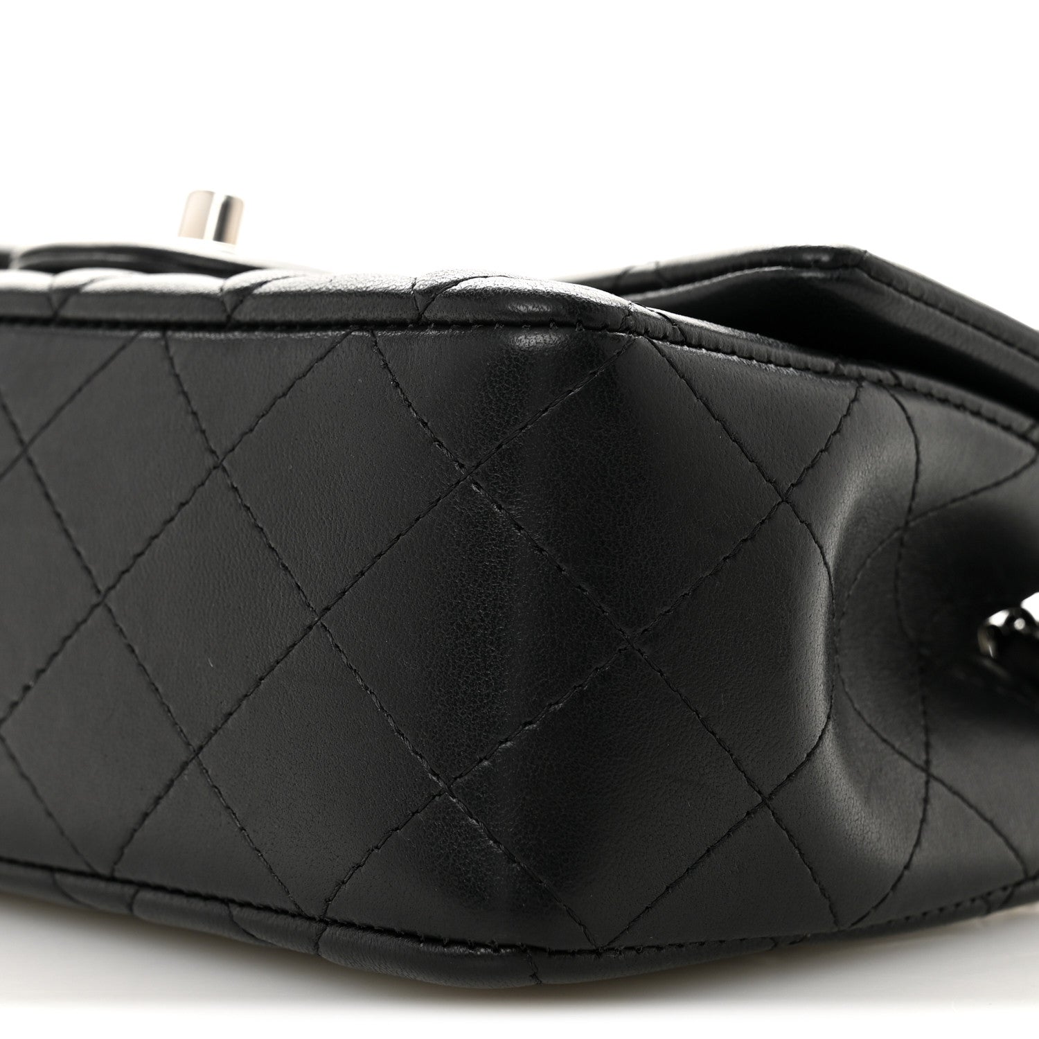 Chanel Lambskin Quilted Mini Rectangular Flap Black 9 of 10