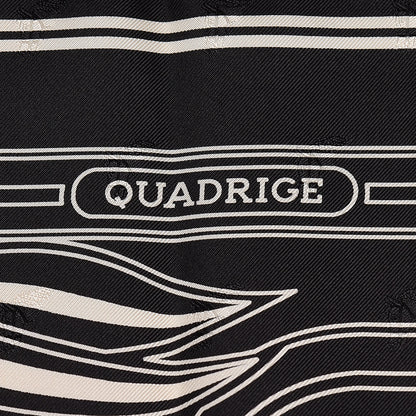 Hermes Silk Quadrige Scarf 70 Black Creme 4 of 6
