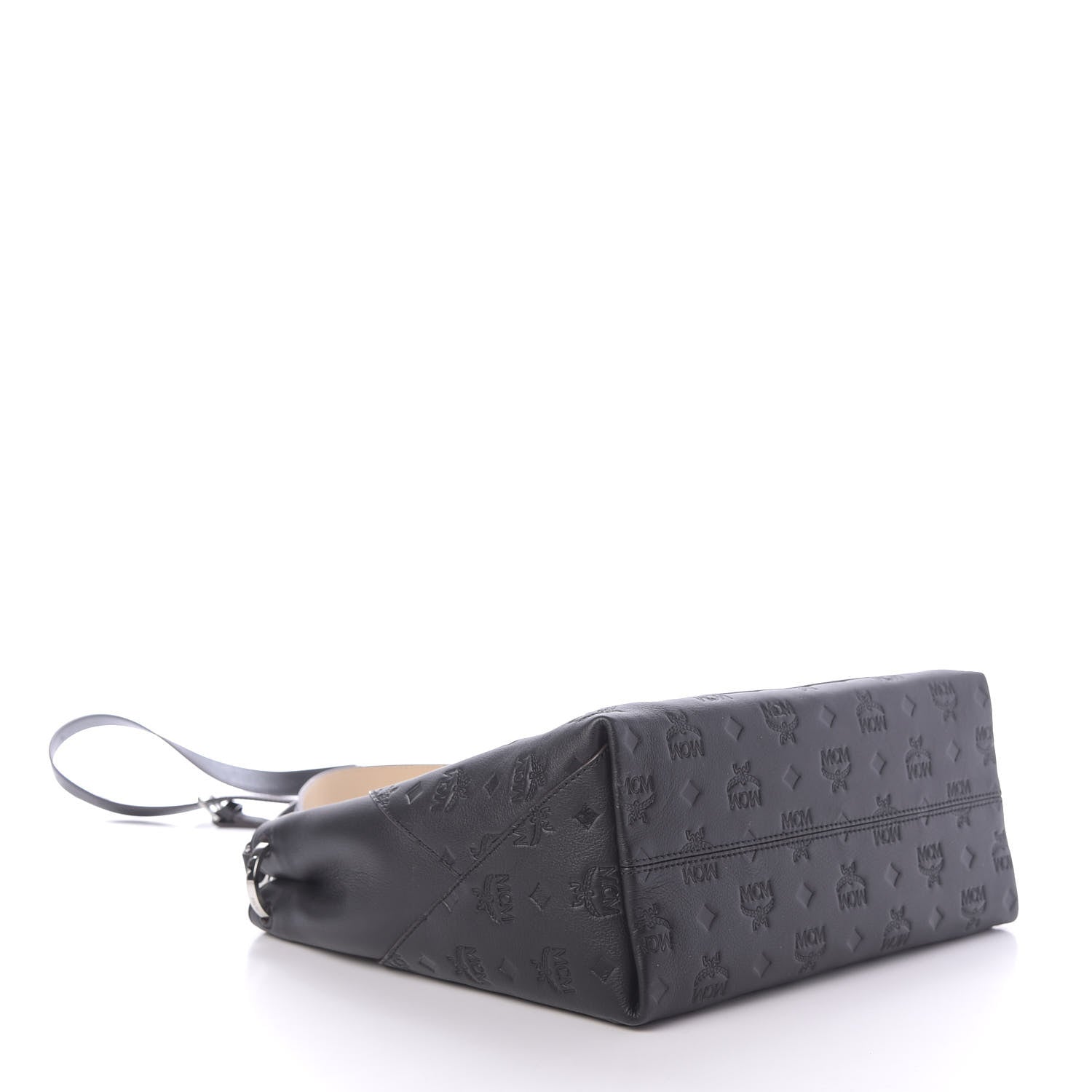 MCM Calfskin Ottomar Medium Klara Hobo Black 4 of 10