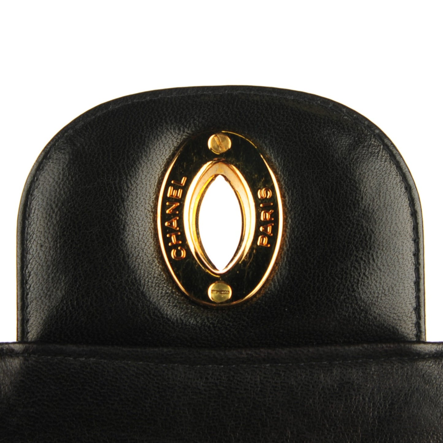 CHANEL Lambskin Quilted XL Jumbo Flap Black
