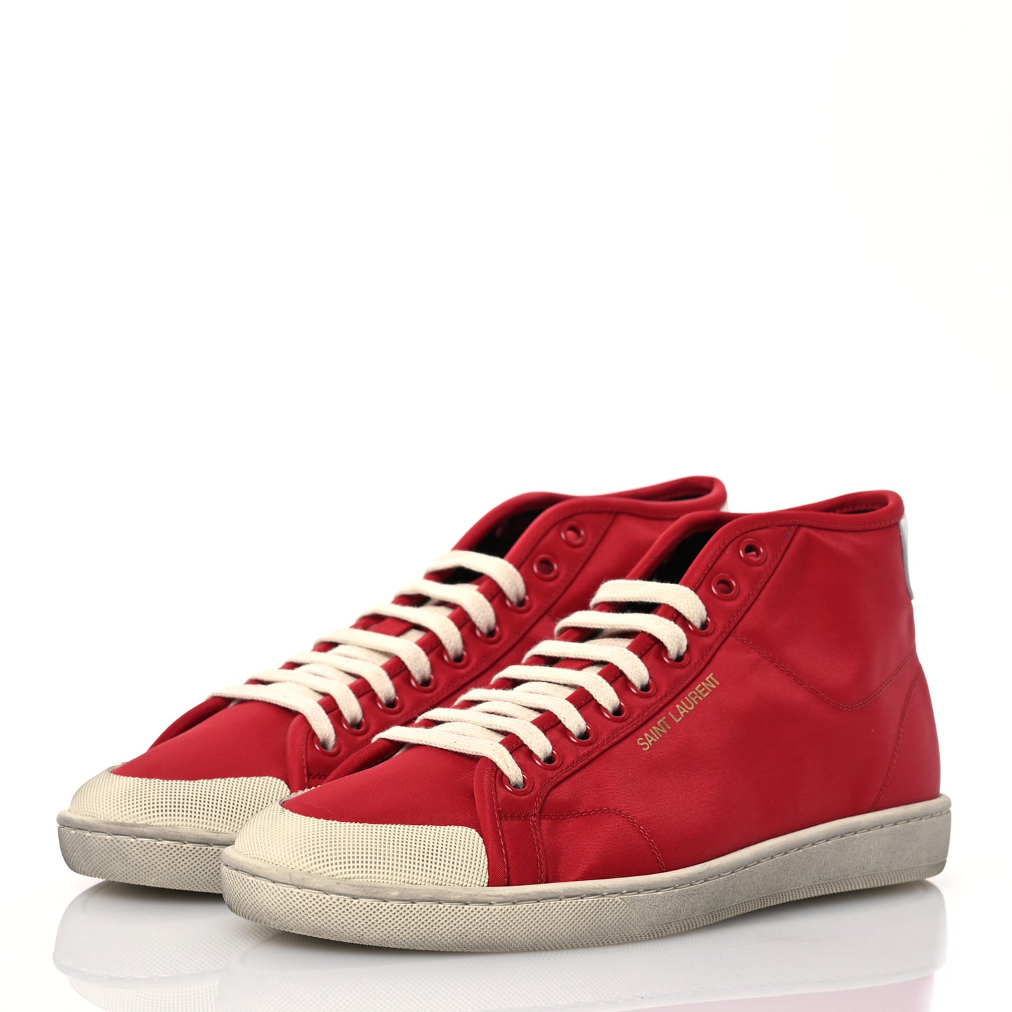 Nylon Mens Court Classic SL/39 Mid Top 8 Banjar Red Coffee White