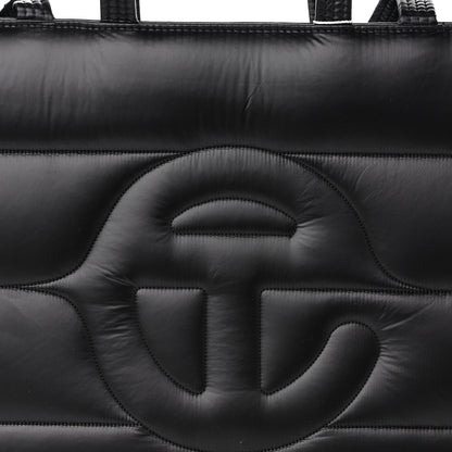 Telfar Nylon Medium Puff Shopping Bag Black 7 of 9