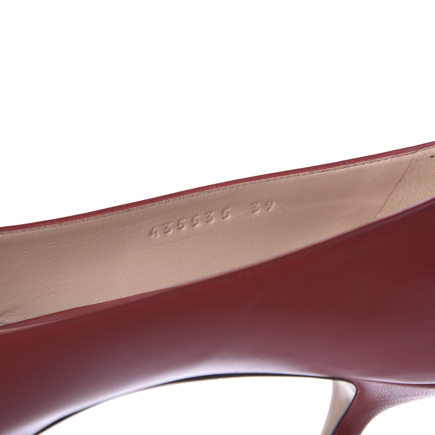 Gucci Lambskin Dionysus Low Heel Pumps 39 Red 8 of 10