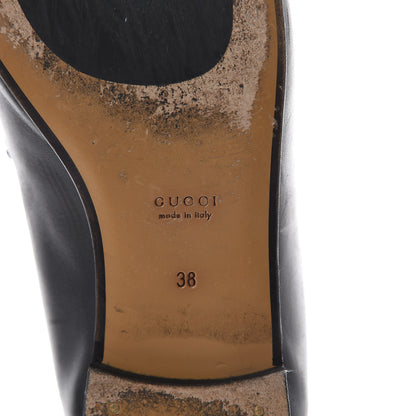 Gucci Calfskin Womens Jordaan Loafers 38 Black 6 of 8
