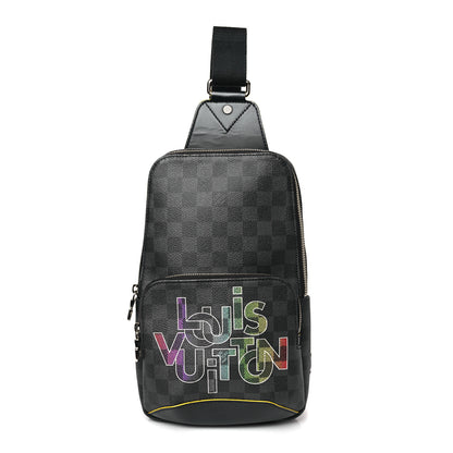 Louis Vuitton Damier Graphite Logo Avenue Sling Backpack Multicolor 1 of 8