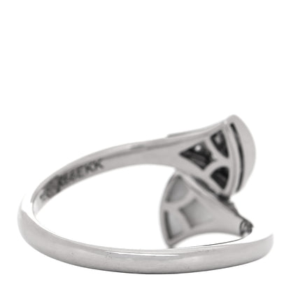 Bulgari 18K White Gold Diamond Mother of Pearl Divas' Dream Ring 54 6.75 5 of 10