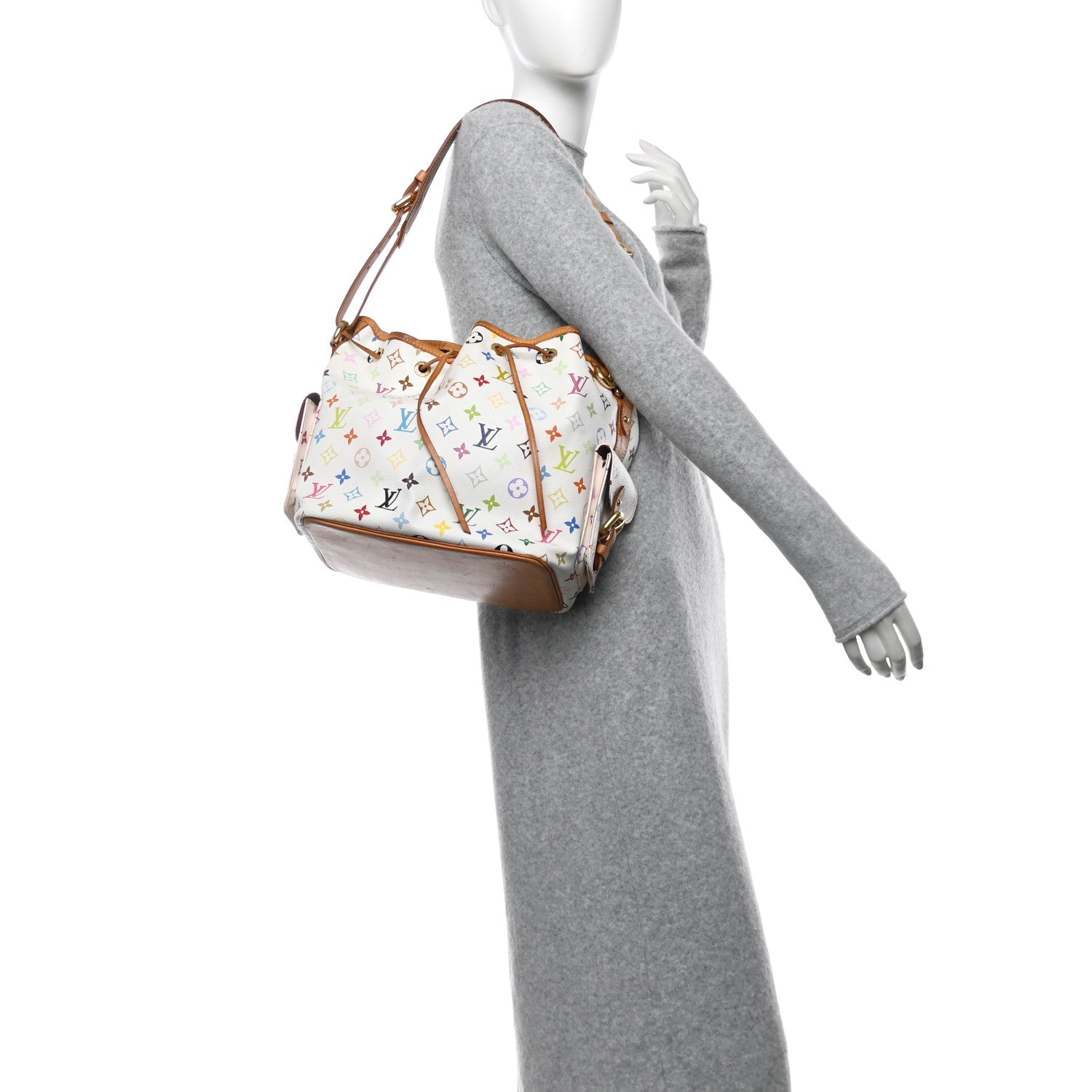 Louis Vuitton Monogram Multicolor Petit Noe White 2 of 14
