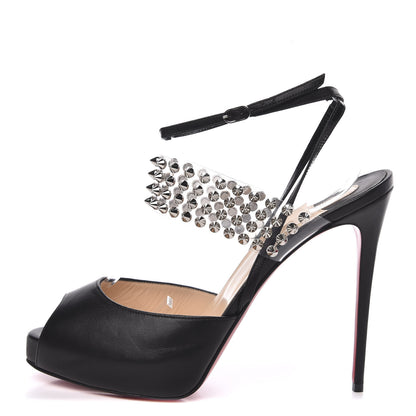 Christian Louboutin Nappa PVC Levitagirl 120 Sandals 39 Black 1 of 9