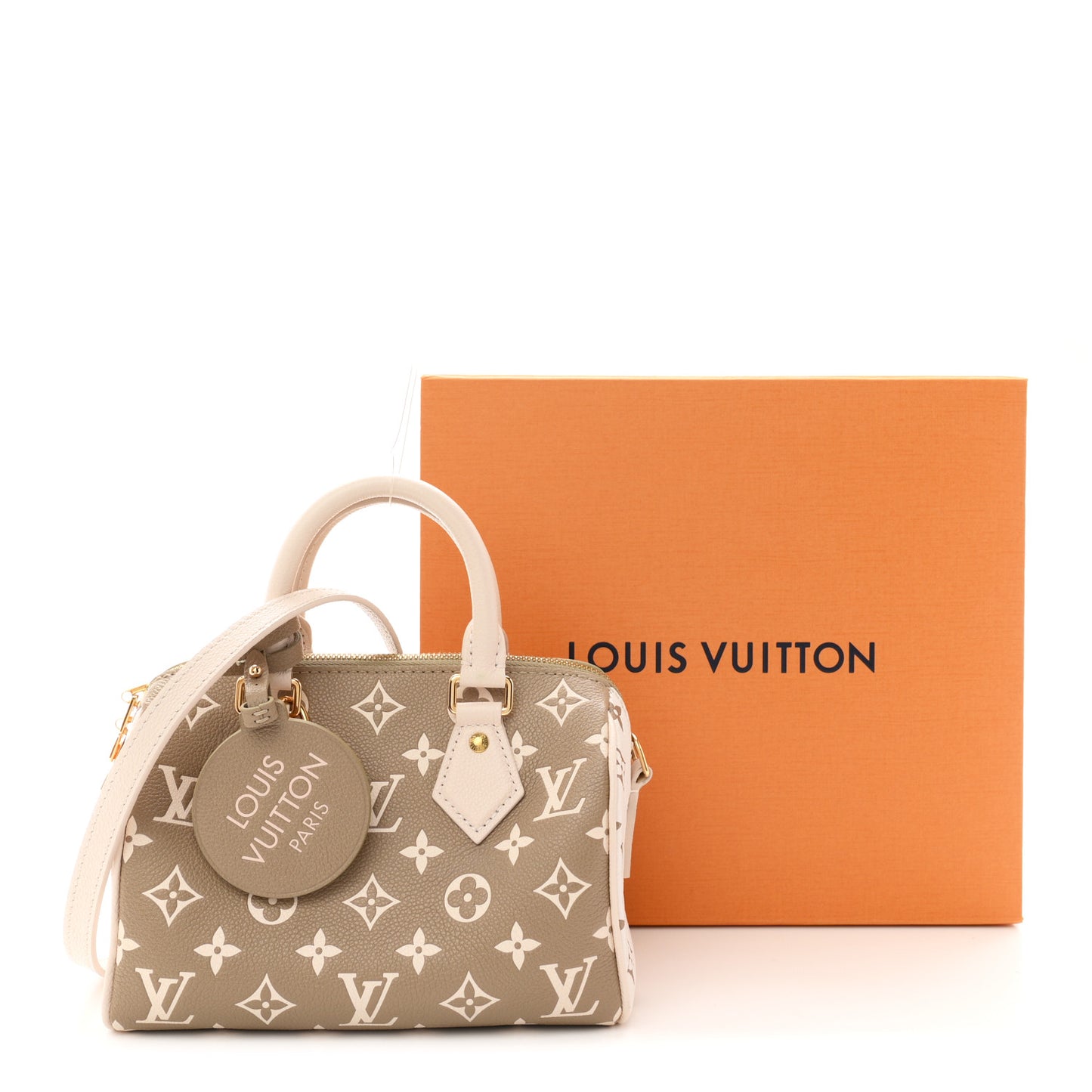 Empreinte Monogram Spring in the City Speedy Bandouliere 20 Kaki Beige Cream