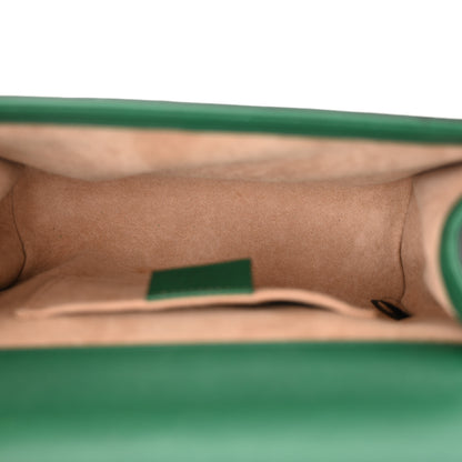 Gucci Calfskin Studded Small Padlock Shoulder Bag Emerald 5 of 13