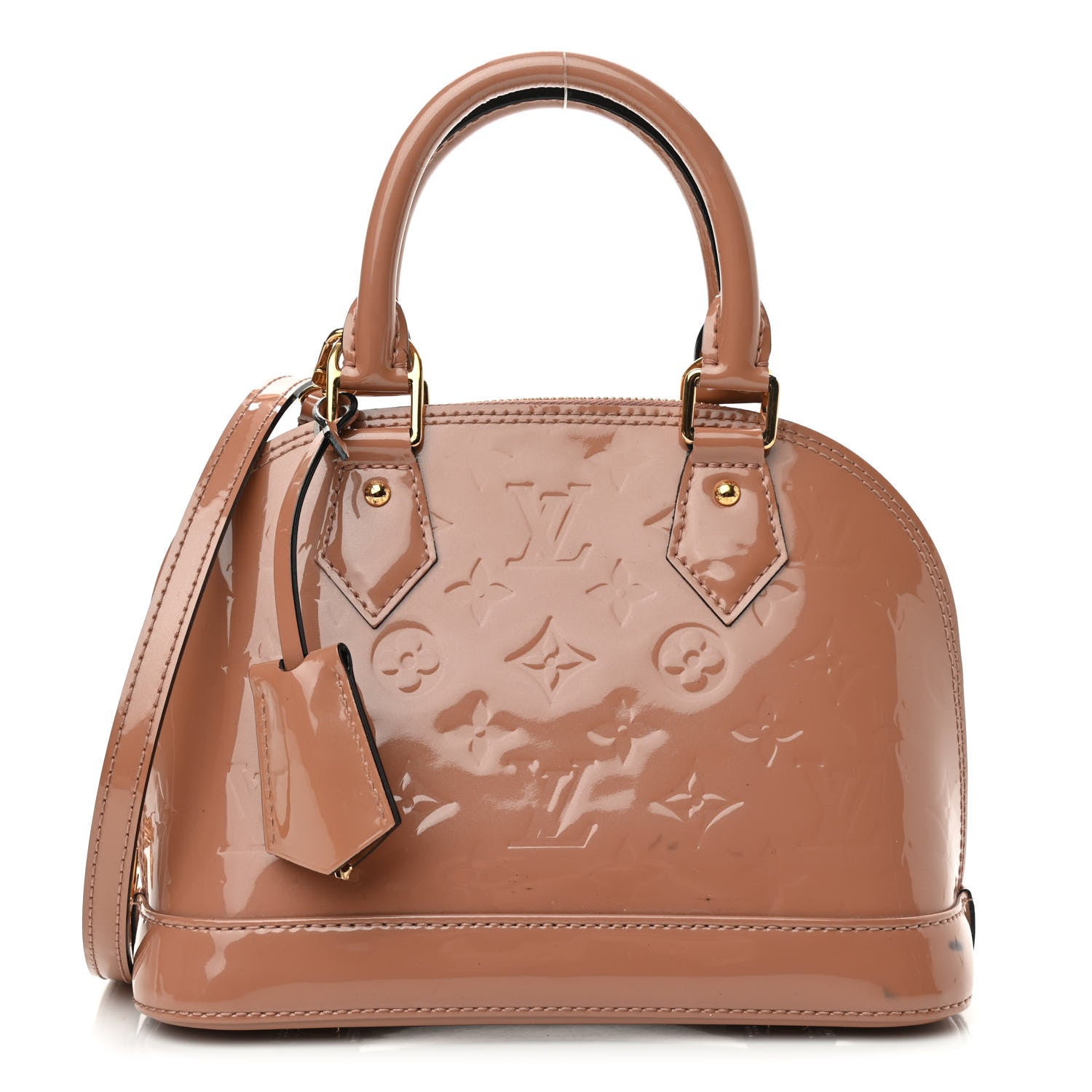 Louis Vuitton Vernis Alma BB Rose Velours 1 of 11