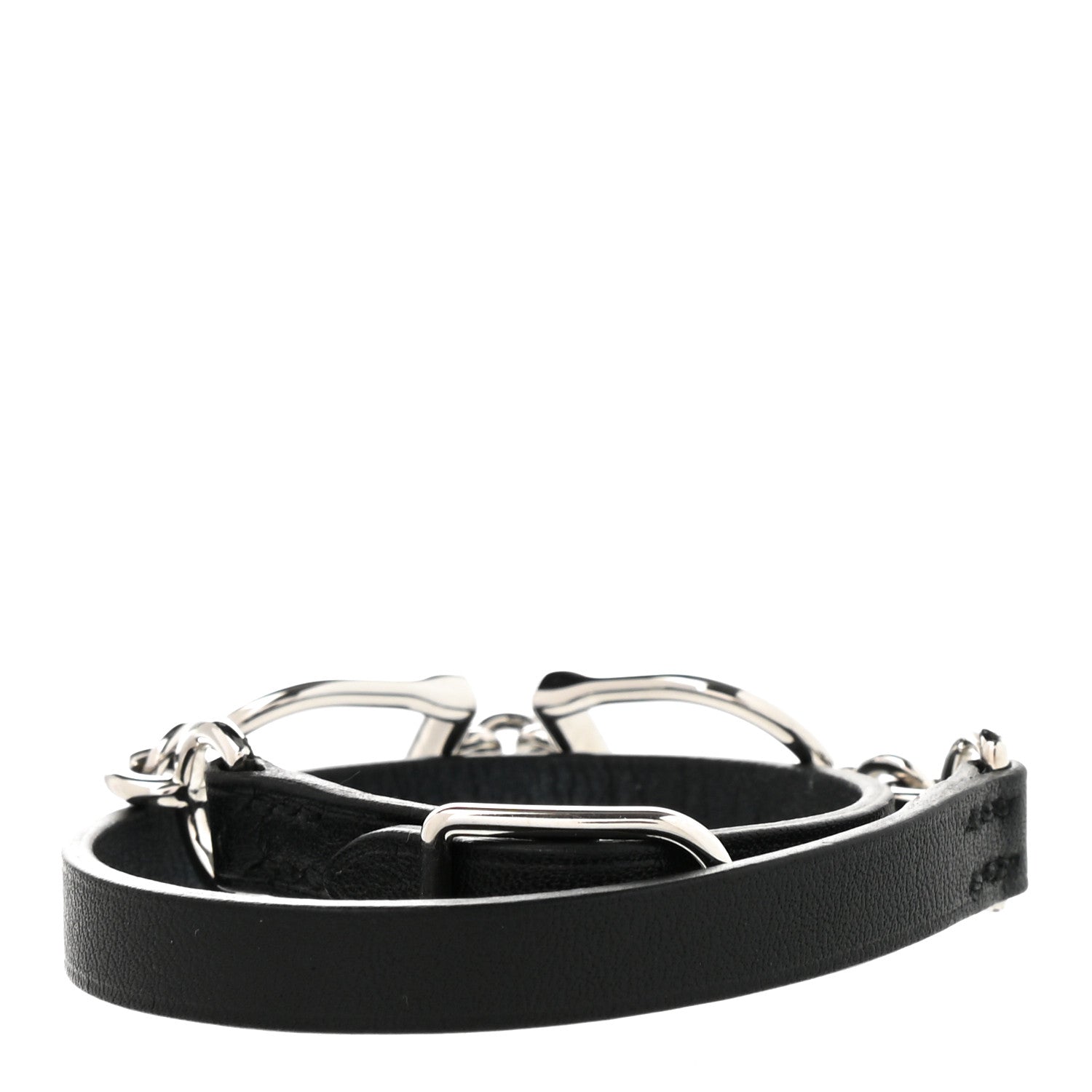Hermes Swift Etrier Double Tour Bracelet T1 Black 3 of 5