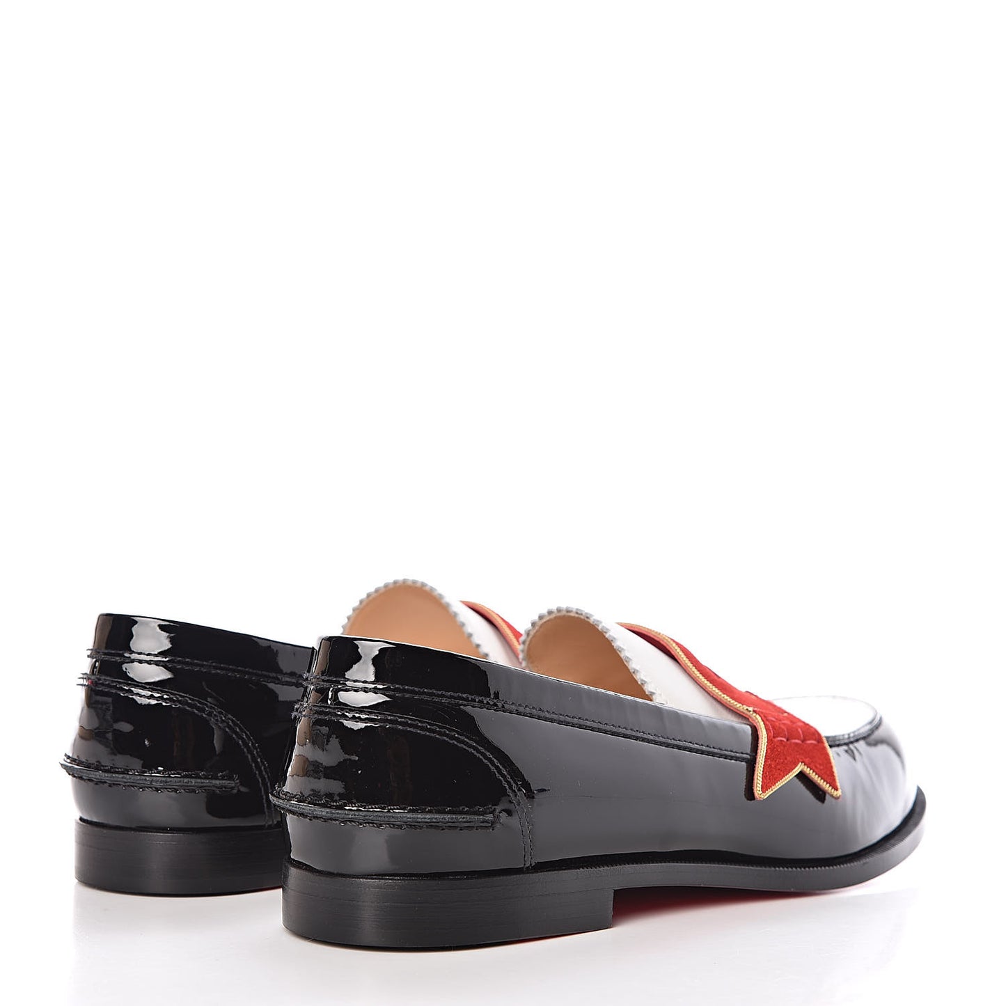 Patent Suede Monana Flats 38 Black