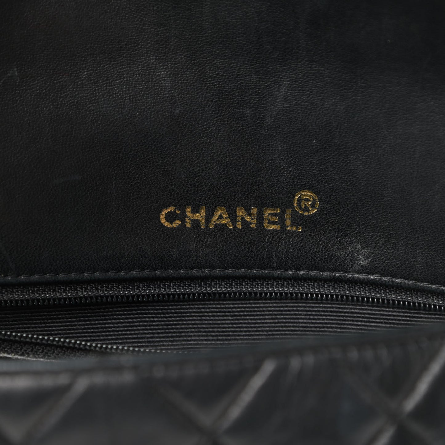 Lambskin Quilted CC Flap Shoulder Bag Black