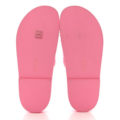 Chanel Fabric Lambskin Stitched Resin CC Mules 39.5 Pink Light Pink 5 of 8