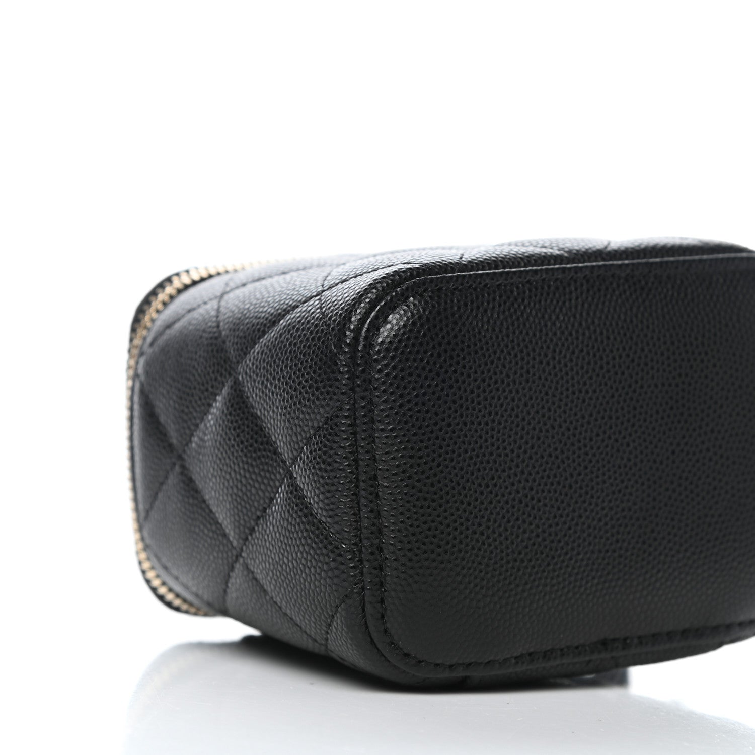 Chanel Caviar Quilted Mini Vanity Case With Chain Black 8 of 11