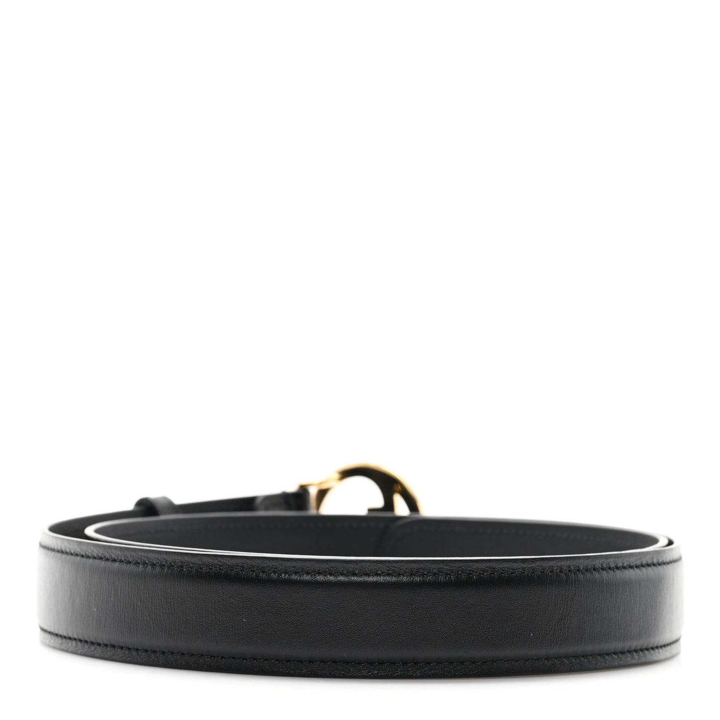 Ciny Lux Calfskin Blondie 30mm Belt 95 38 Black