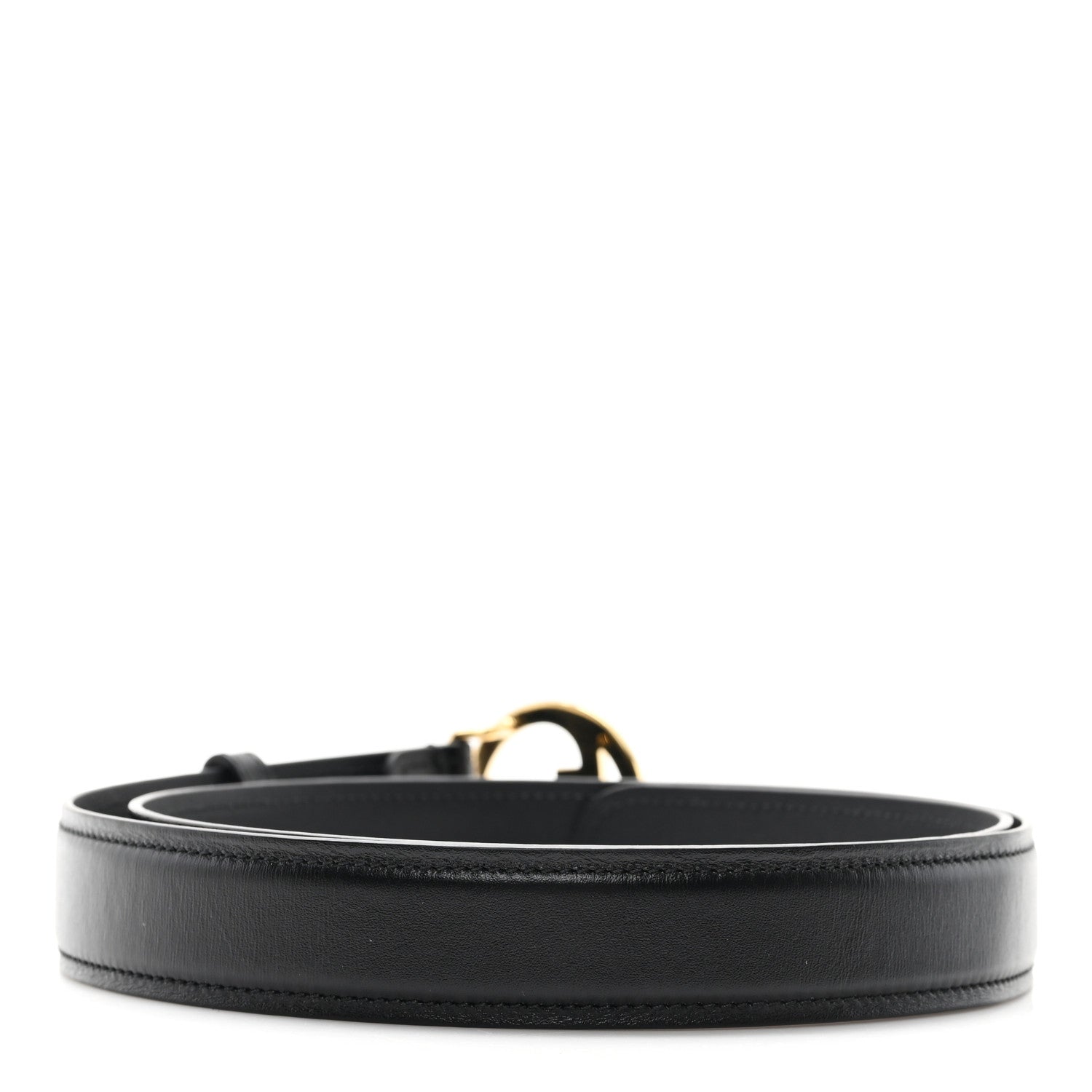 Gucci Ciny Lux Calfskin Blondie 30mm Belt 95 38 Black 2 of 4