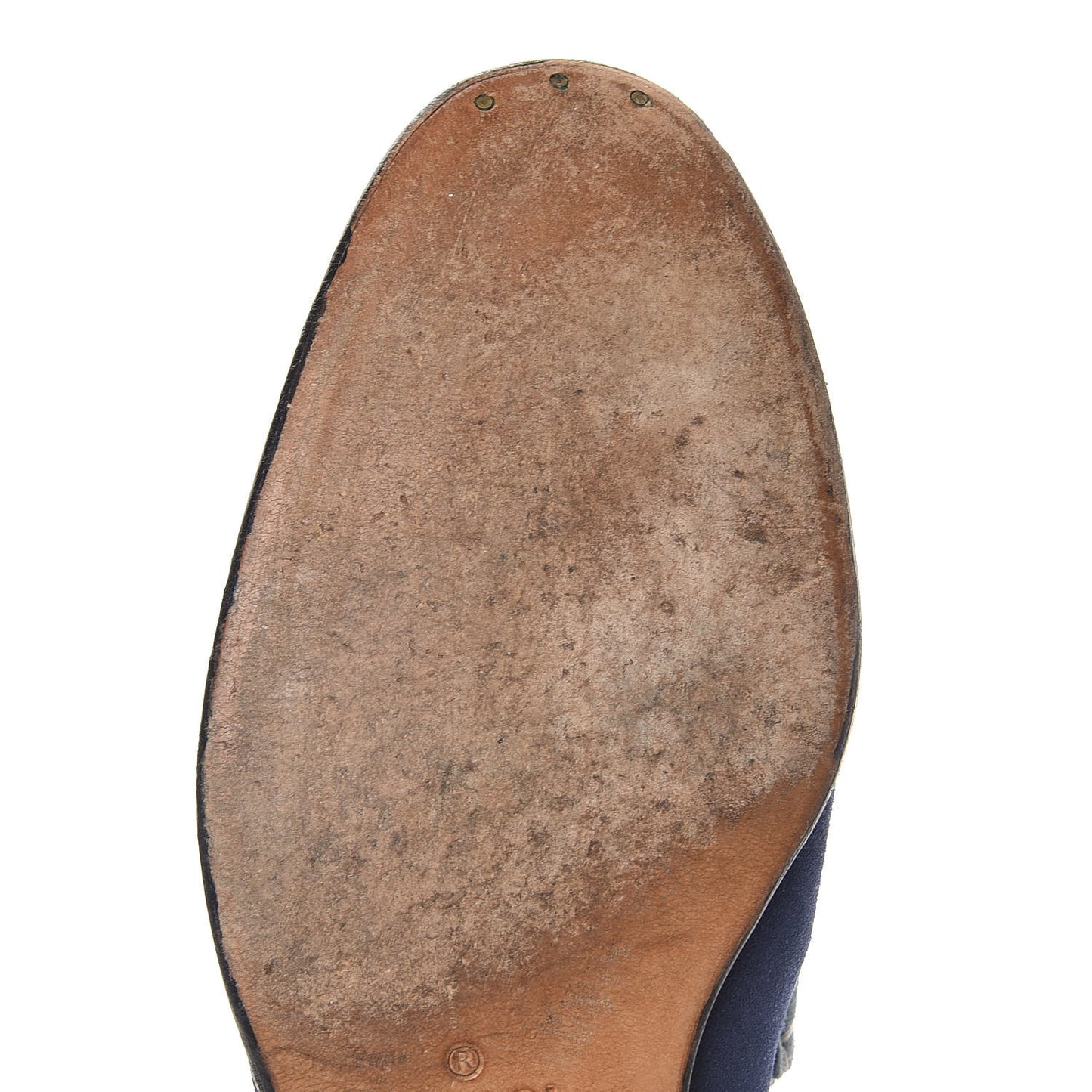 Suede Mens Horsebit Loafers 8.5 Blue Beige