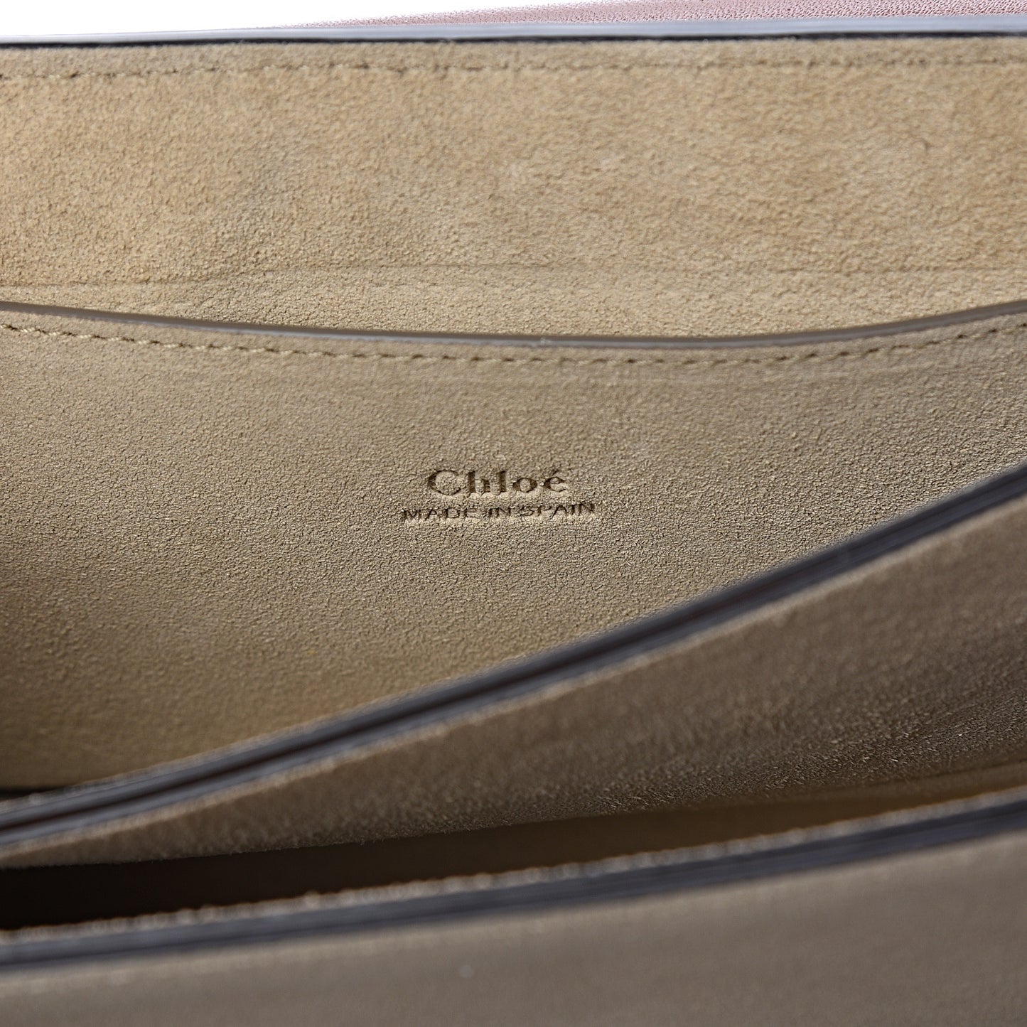 Suede Calfskin Small Faye Shoulder Bag Tobacco