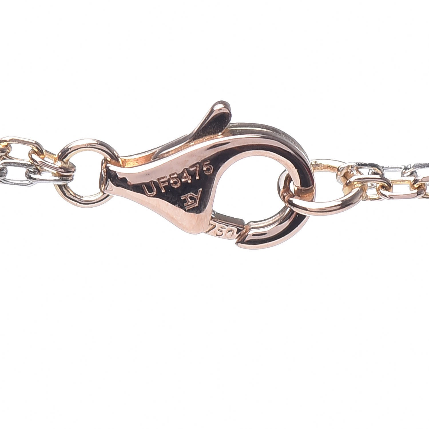 Cartier 18K White Pink Gold Diamond Three Ring LOVE Pendant Necklace 5 of 7