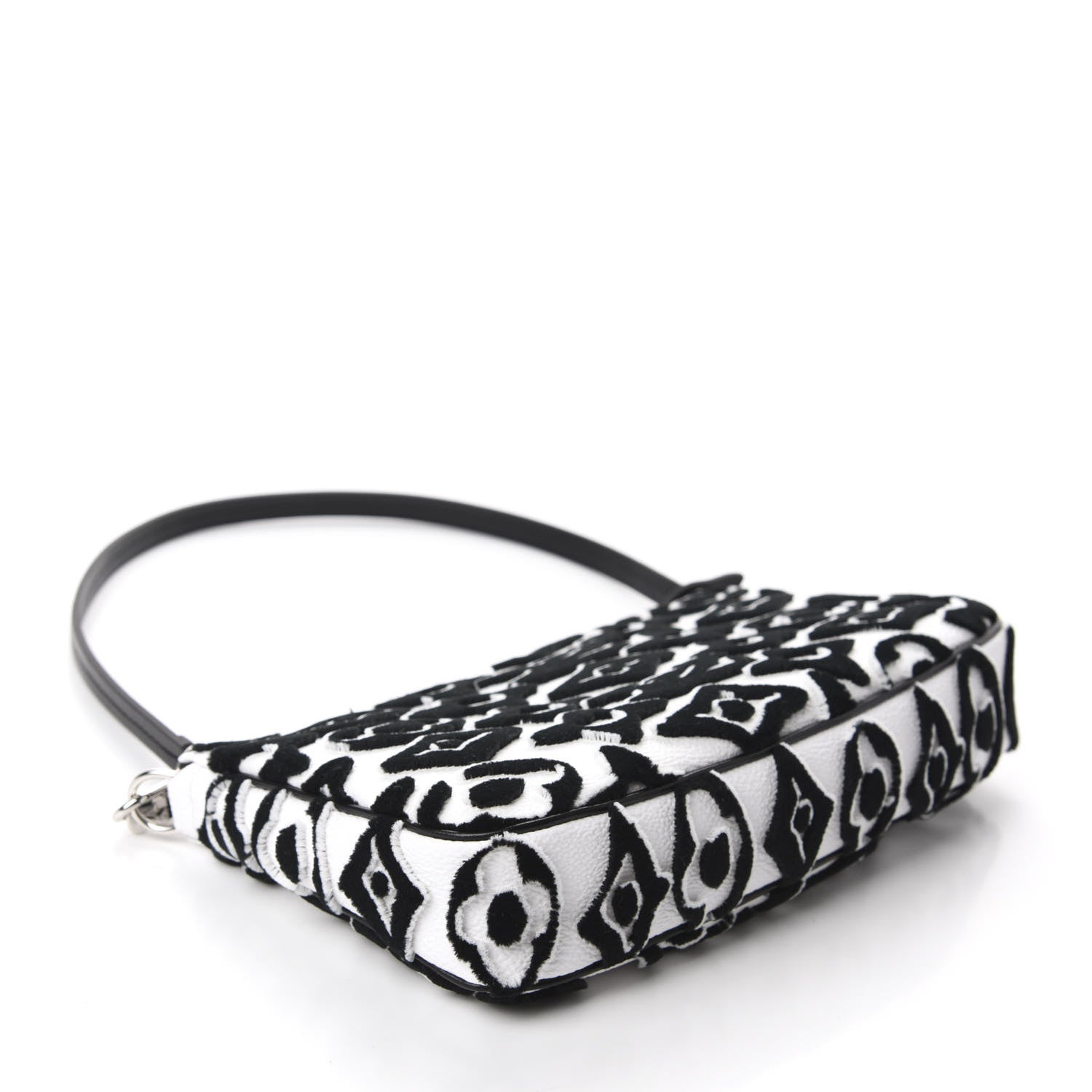 Louis Vuitton X UF Tufted Monogram Pochette Accessories White Black 4 of 11