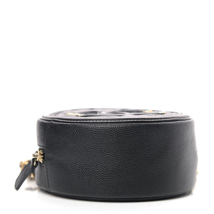 Chanel Caviar Quilted Round Filigree Crossbody Black 4 of 10