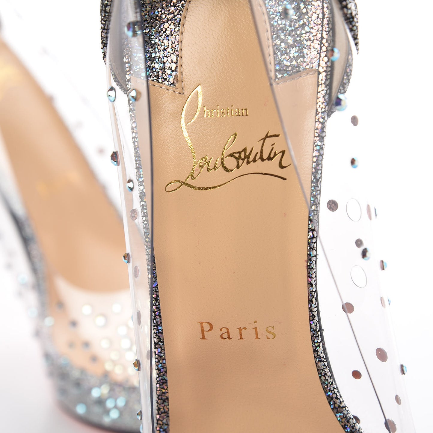 PVC Very Strass 120 Pumps 39 Version Silver