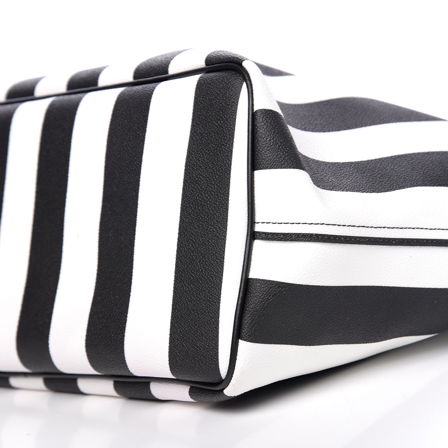Givenchy Coated Canvas Striped Large Antigona Tote Black White 12 of 15