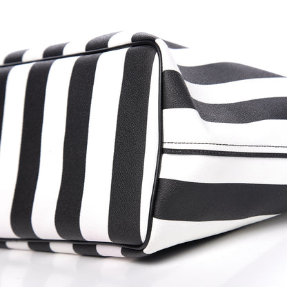 Givenchy Coated Canvas Striped Large Antigona Tote Black White 12 of 15