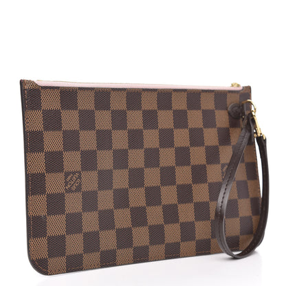 Louis Vuitton Damier Ebene Neverfull MM GM Pochette Rose Ballerine 3 of 10