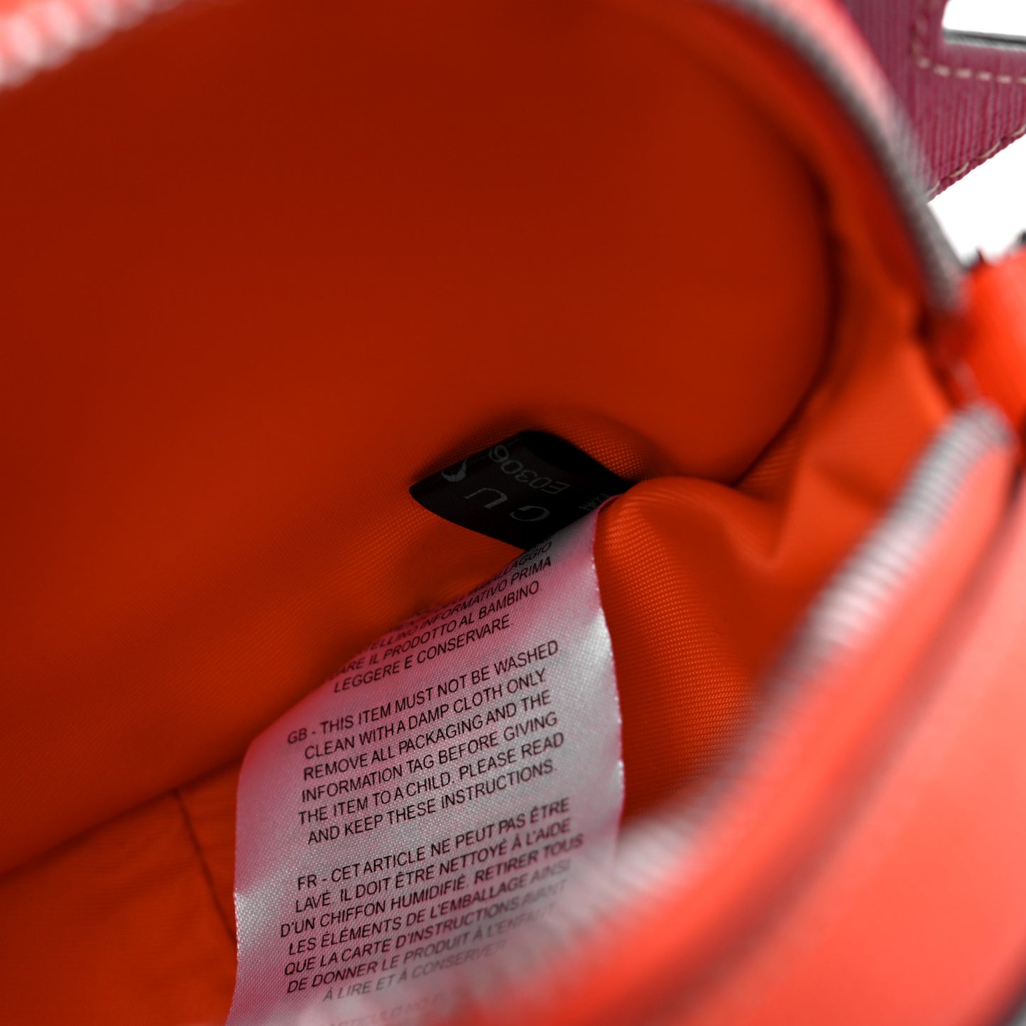 GG Supreme Childrens Hedgehog Crossbody Bag Orange