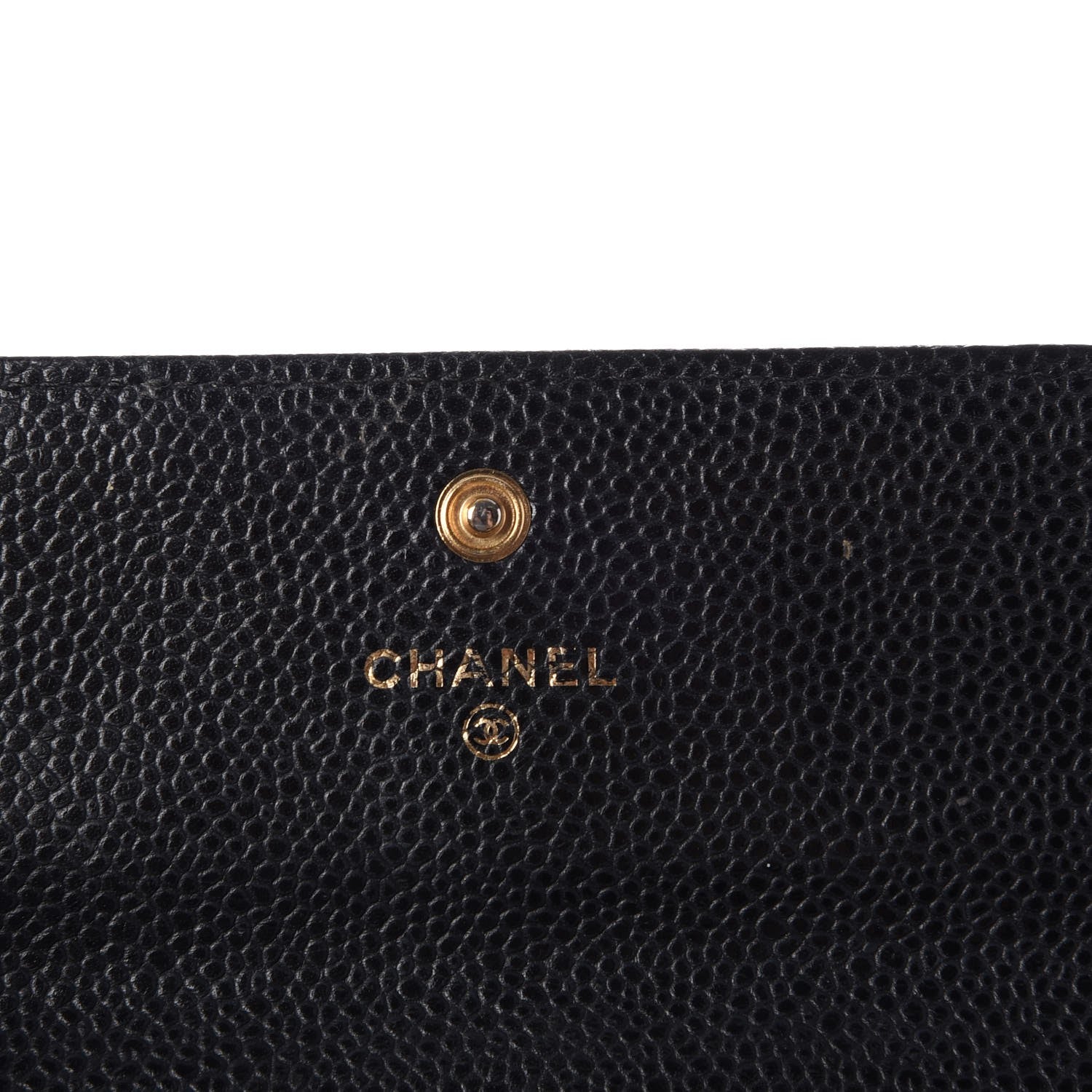 Chanel Caviar Quilted Large Gusset Flap Wallet Black 4 of 16