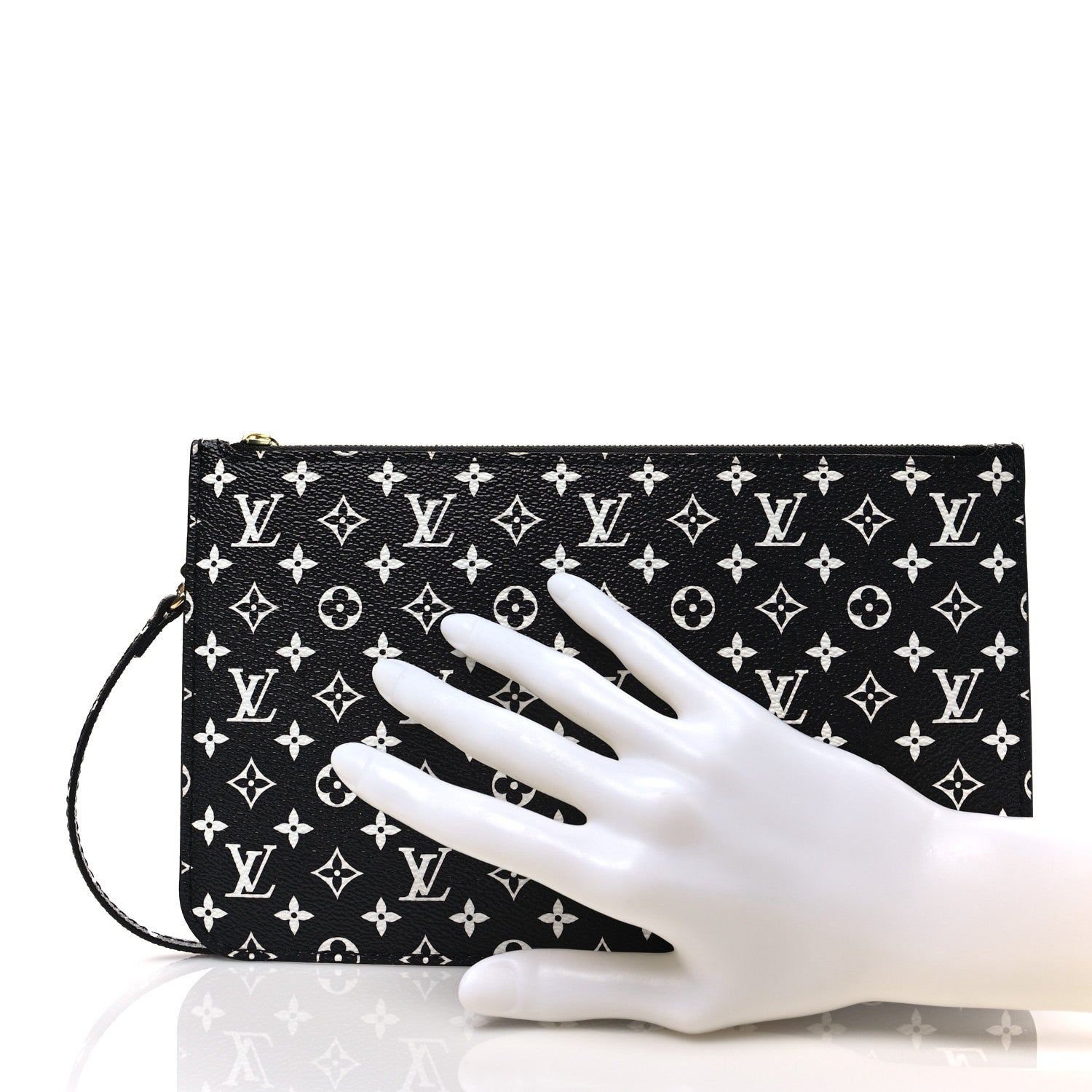 Louis Vuitton Monogram Giant Jungle Neverfull MM GM Pochette Black 2 of 7