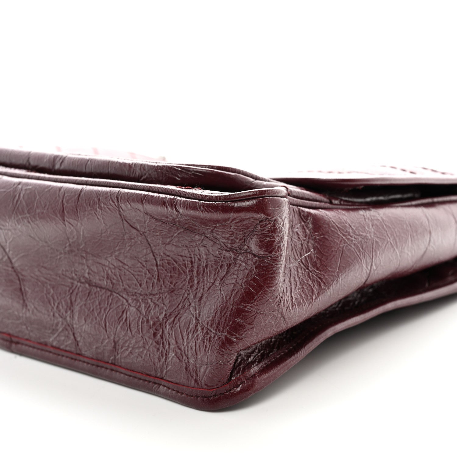 Saint Laurent Crinkled Calfskin Matelasse Monogram Large Niki Chain Satchel Rouge Legion 10 of 12