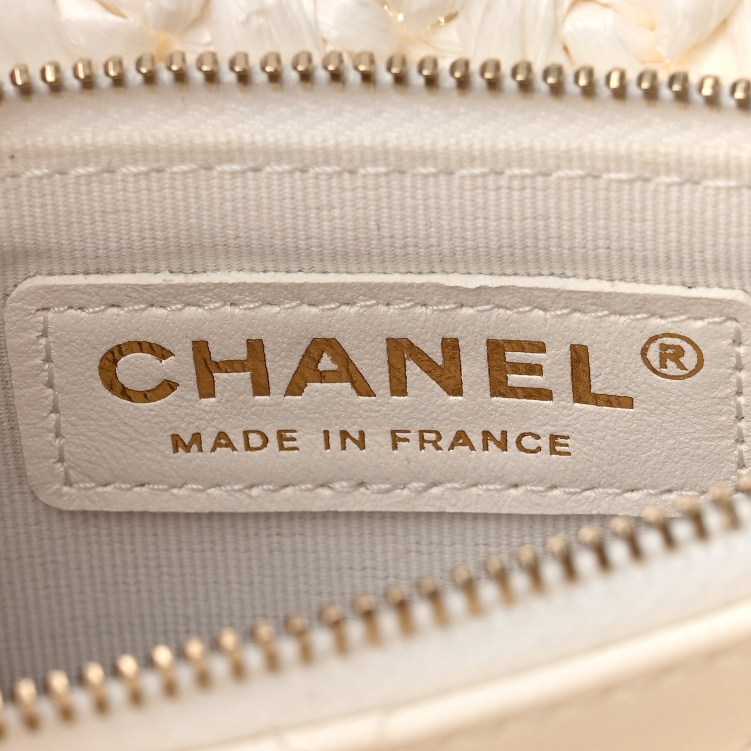 Chanel Raffia Effect Tweedy Mini Flap Bag White Black 6 of 10