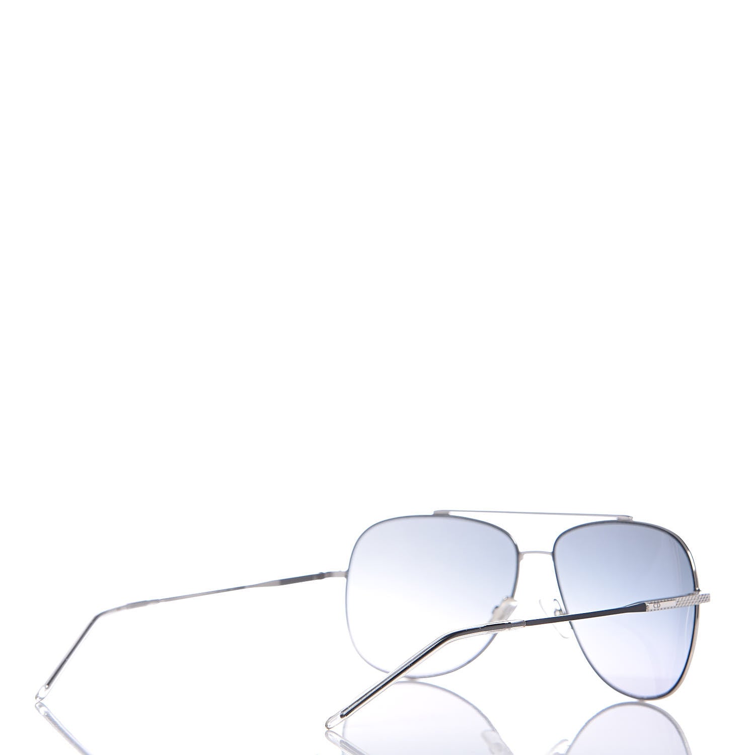 Christian Dior Homme 0148S Aviator Sunglasses Silver 4 of 7