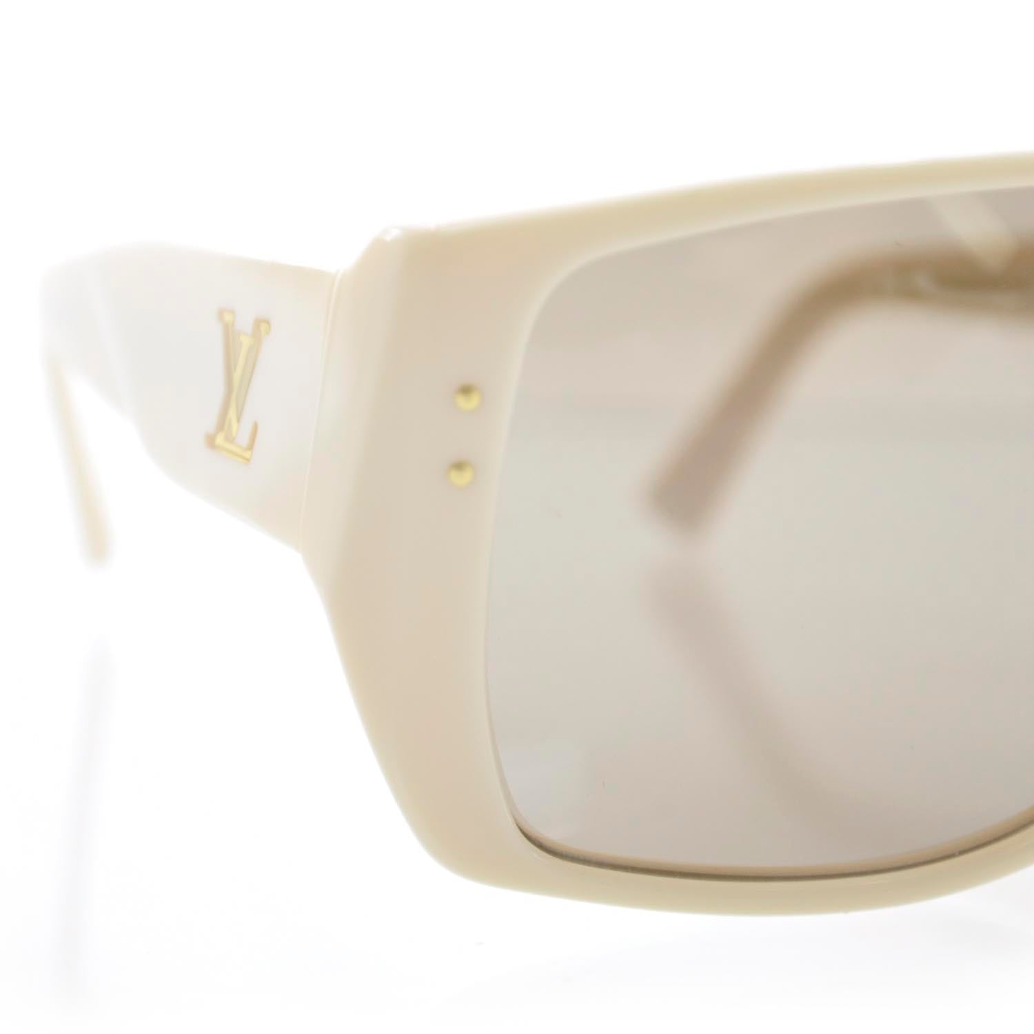 Louis Vuitton Acetate Amethyst Bindi Sunglasses Ivory 6 of 7