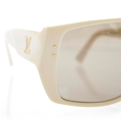Louis Vuitton Acetate Amethyst Bindi Sunglasses Ivory 6 of 7