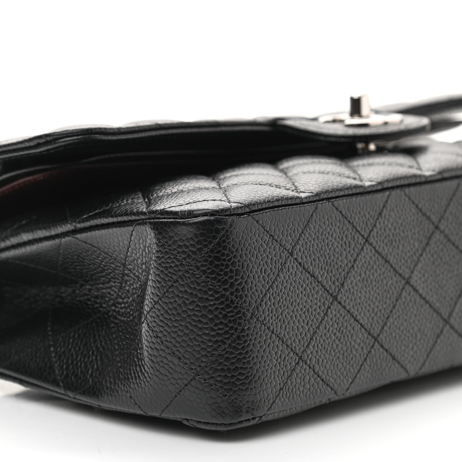 Chanel Caviar Quilted Medium Double Flap Black 8 of 9