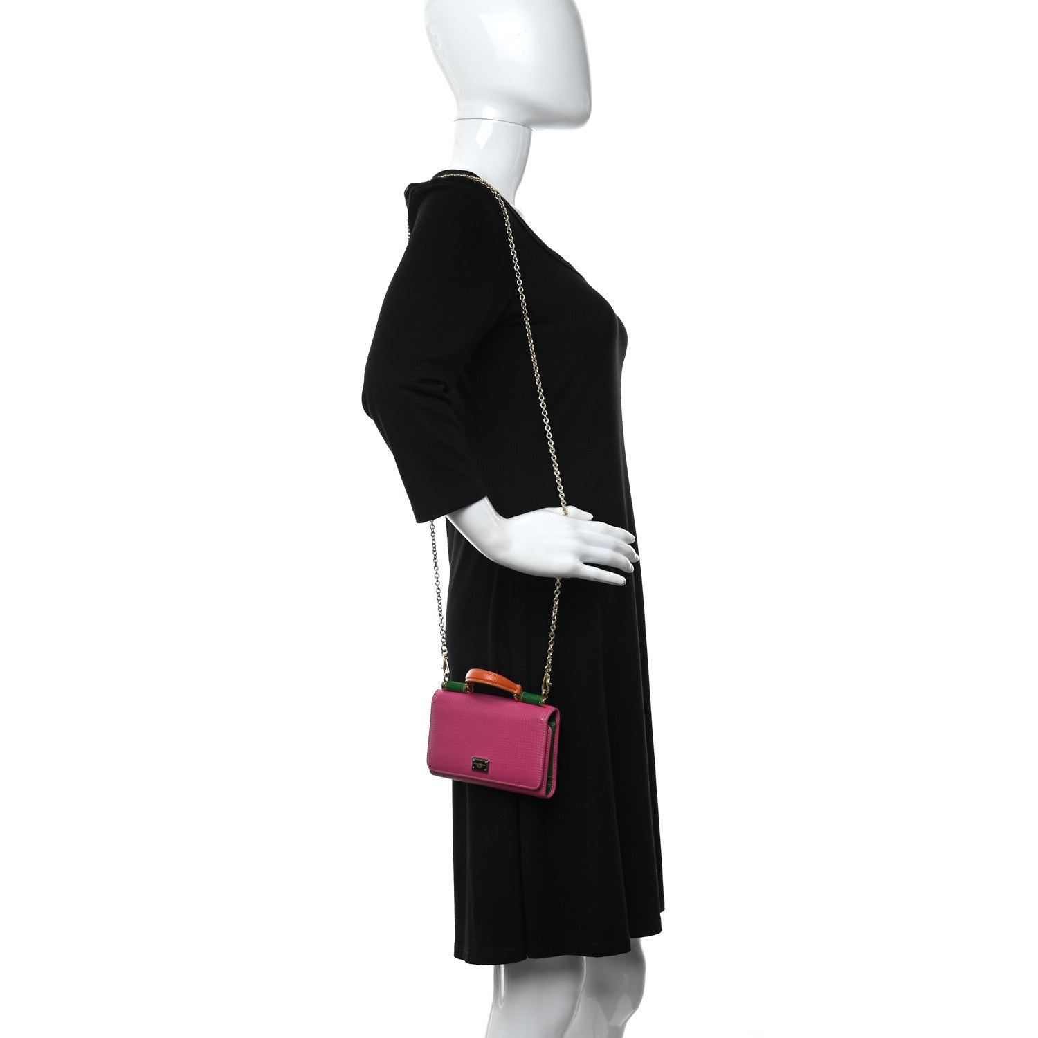 Dolce & Gabbana Dauphine Mini Von Bag Pink Multicolor 2 of 8