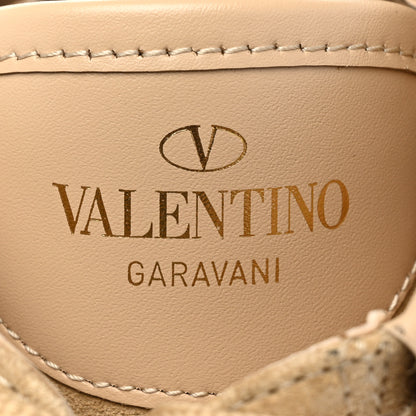 Valentino Garavani Suede Roman Stud 30/50mm Combat Boots 37 Sabbia 8 of 11